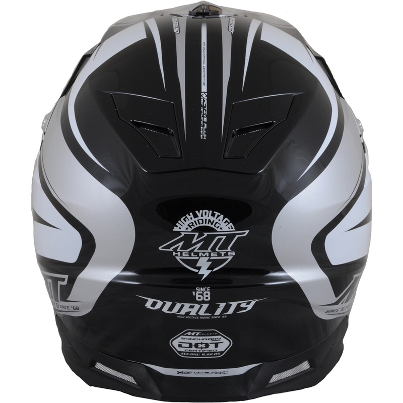 MT Synchrony Duality Cască de motocross negru/gri negru