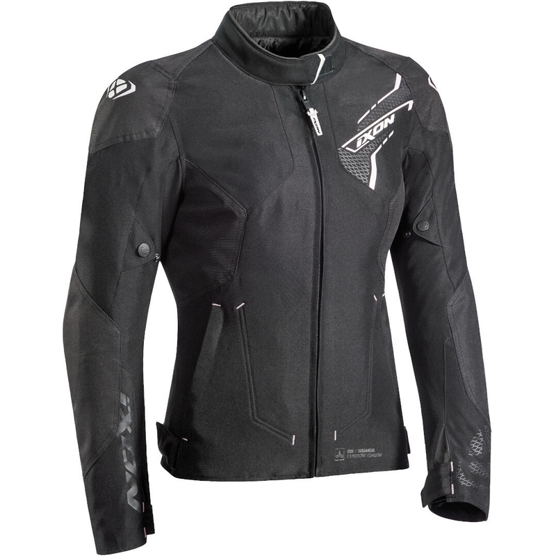 Jacheta de motociclete pentru femei IXON Luthor negru și alb lichidare