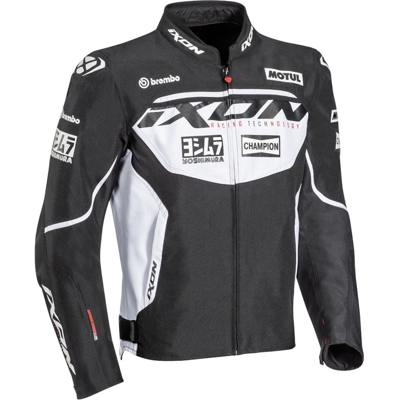 Jachetă pentru motociclete IXON Matrix Evo negru și alb lichidare