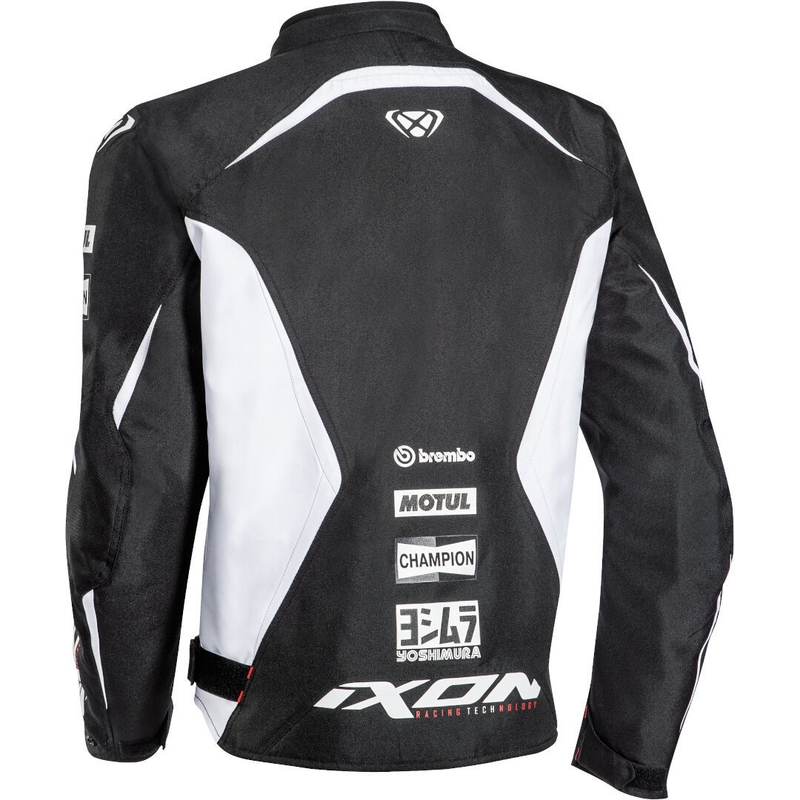 Jachetă pentru motociclete IXON Matrix Evo negru și alb lichidare