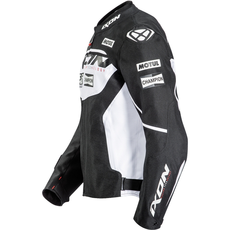 Jachetă pentru motociclete IXON Matrix Evo negru și alb lichidare