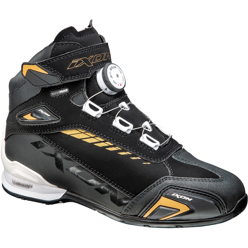 Femeile IXON Bull WP negru-alb-alb-auriu  cizme de motociclete IXON Bull WP negru-alb-auriu lichidare