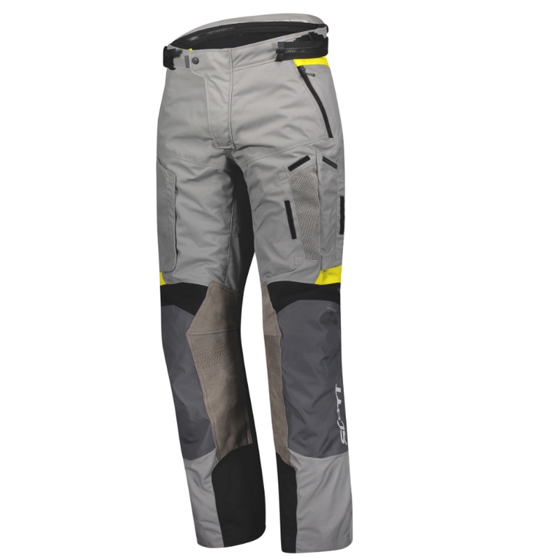 Pantaloni de motocicletă SCOTT Dualraid Dryo gri-galben lichidare