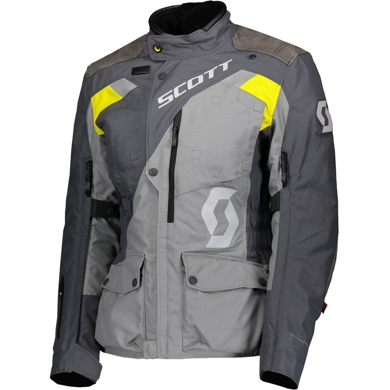Jacheta de motociclete pentru femei SCOTT Dualraid Dryo gri-galben