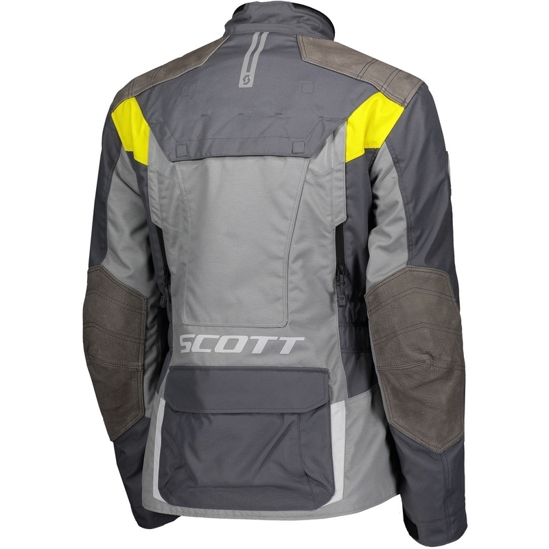 Jacheta de motociclete pentru femei SCOTT Dualraid Dryo gri-galben