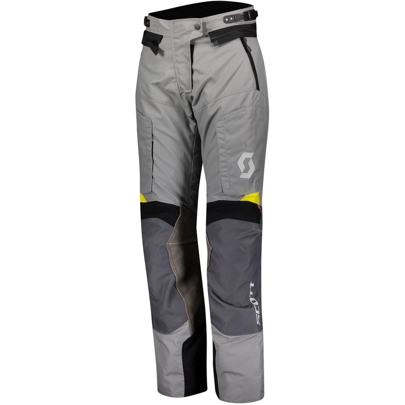 SCOTT Dualraid Dryo Pantaloni de motociclete pentru femei Grey și Yellow Vânzări lichidare