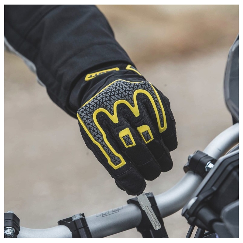 Mănuși de motocicletă SCOTT Dualraid negru-galben