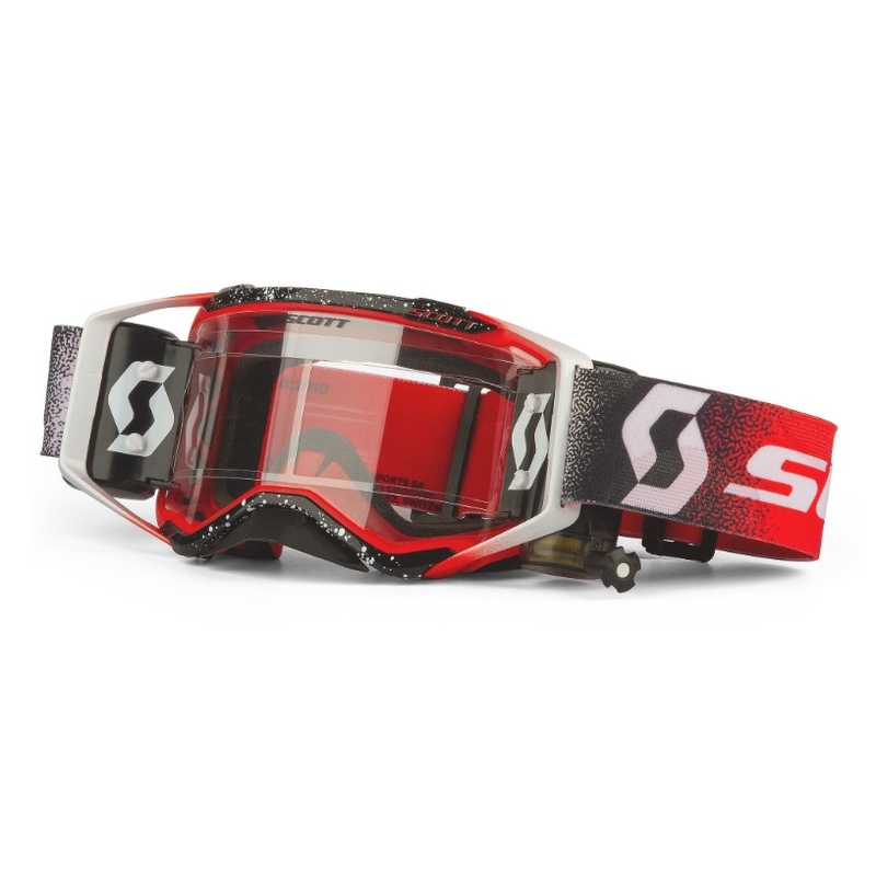 Ochelari de motocross SCOTT Prospect WFS negru-alb-roșu SCOTT Prospect WFS