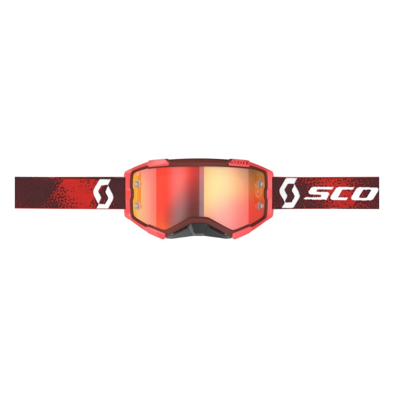 Ochelari de motocros SCOTT Fury roșu-portocaliu