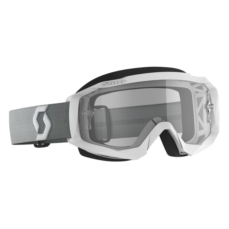 Ochelari de motocros SCOTT Hustle X MX alb-gri