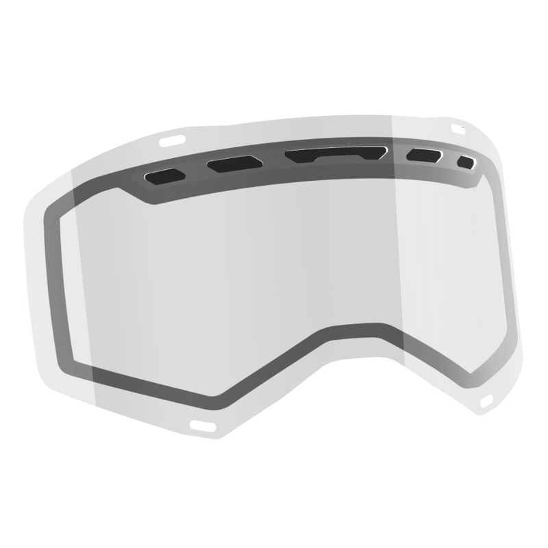 Sticlă dublă transparentă pentru ochelarii de motocros SCOTT Prospect/Fury