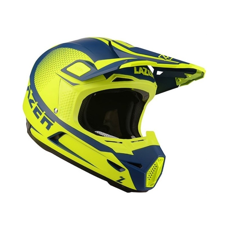 Cască de motocross Lazer X9 Sprocket albastru-fluo galben