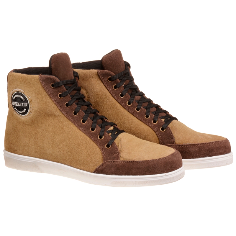 Kore Style Light Brown Lumina maro cizme de motociclete lichidare