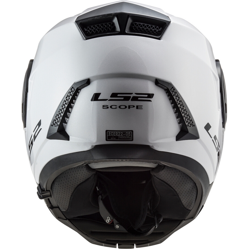 LS2 FF902 Casca de motocicletă LS2 FF902 Scope Solid Motorcycle Helmet White