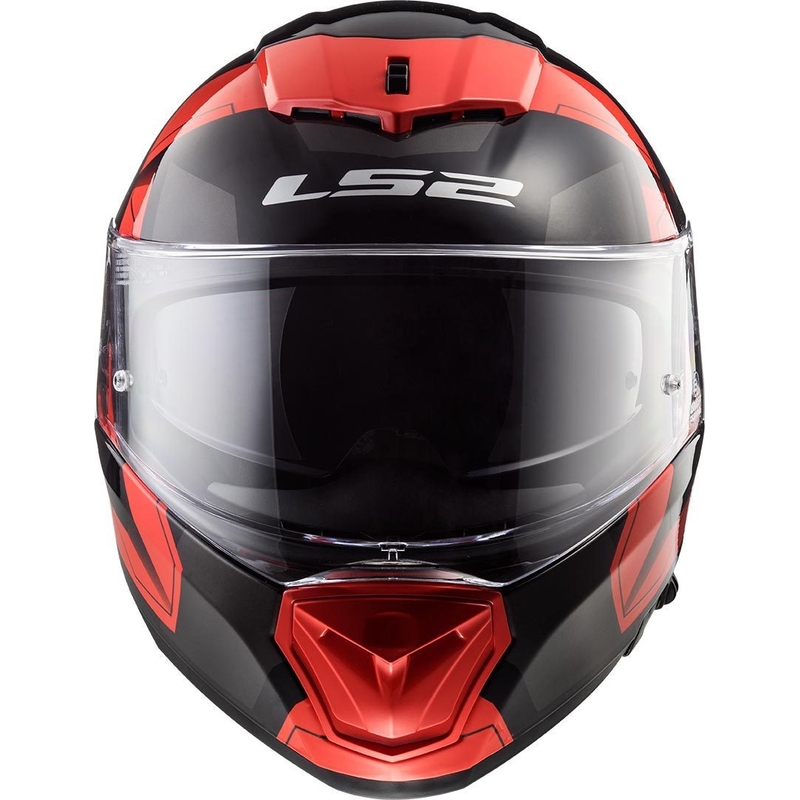 Cască de motociclist LS2 FF390 Breaker Physics neagră și roșie integrală pentru motociclete