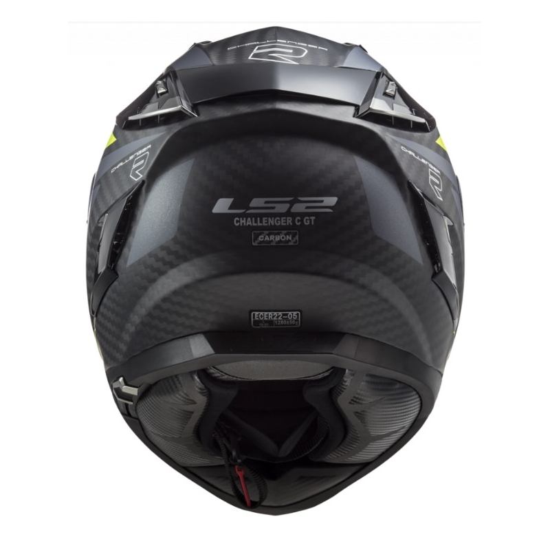 Cască de motocicletă integrală LS2 FF327 Challenger C Drone negru-fluo galben lichidare