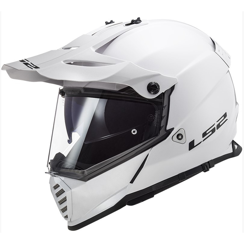 Cască de enduro LS2 MX436 Pioneer EVO Solid White
