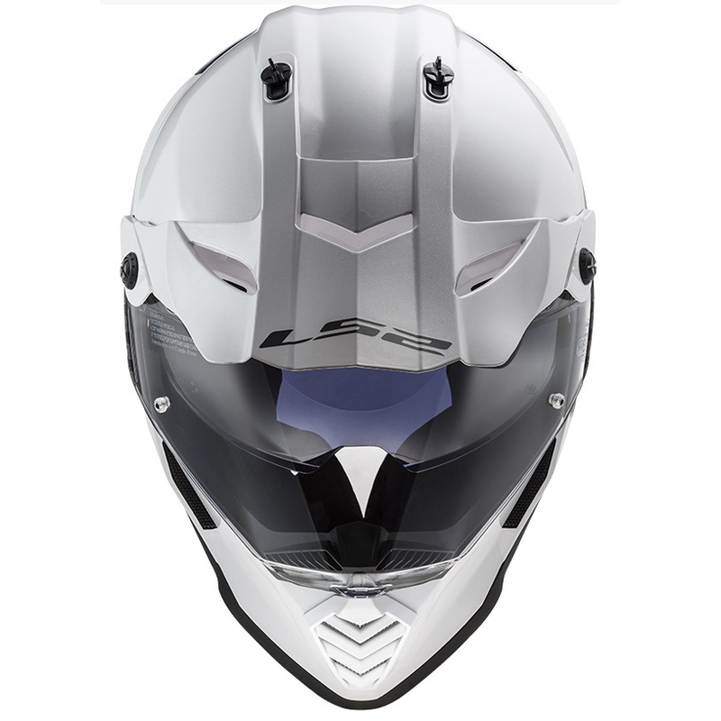 Cască de enduro LS2 MX436 Pioneer EVO Solid White