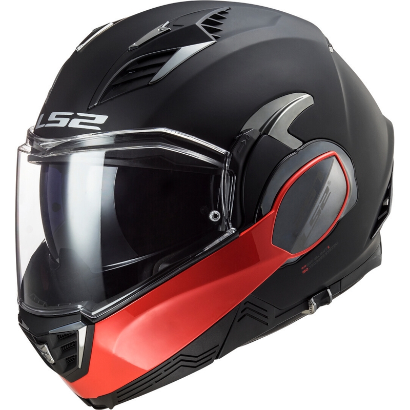 LS2 FF900 FF900 Valiant II Hammer negru și roșu flip-up casca de motociclete lichidare
