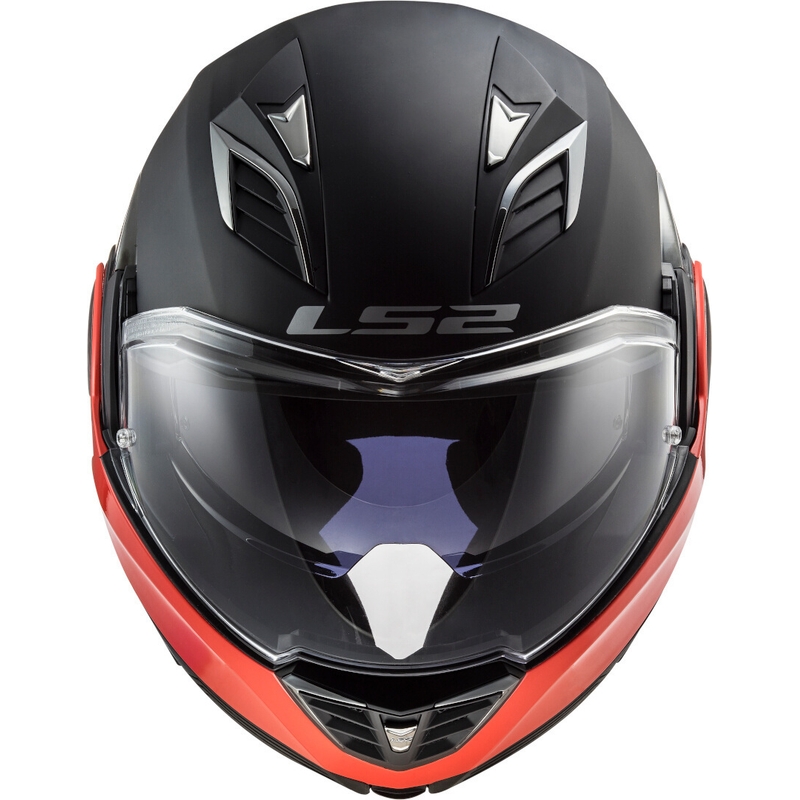 LS2 FF900 FF900 Valiant II Hammer negru și roșu flip-up casca de motociclete lichidare
