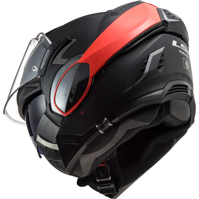 LS2 FF900 FF900 Valiant II Hammer negru și roșu flip-up casca de motociclete lichidare