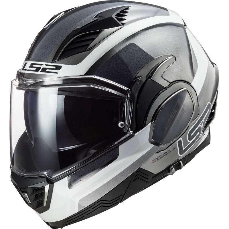 Cască de protecție LS2 FF900 Valiant II Orbit Jeans negru-argintiu-albastru