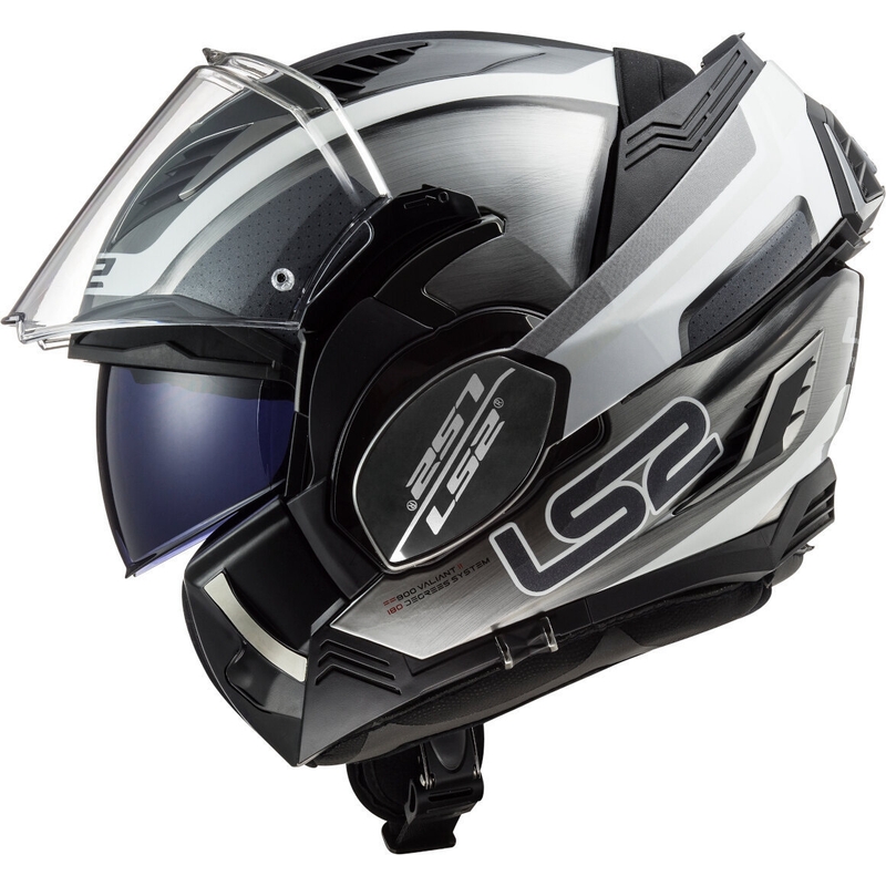 Cască de protecție LS2 FF900 Valiant II Orbit Jeans negru-argintiu-albastru