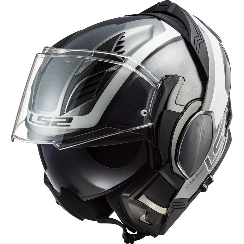 Cască de protecție LS2 FF900 Valiant II Orbit Jeans negru-argintiu-albastru