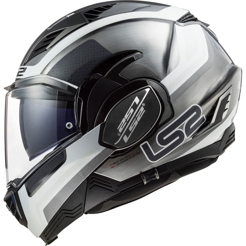 Cască de protecție LS2 FF900 Valiant II Orbit Jeans negru-argintiu-albastru
