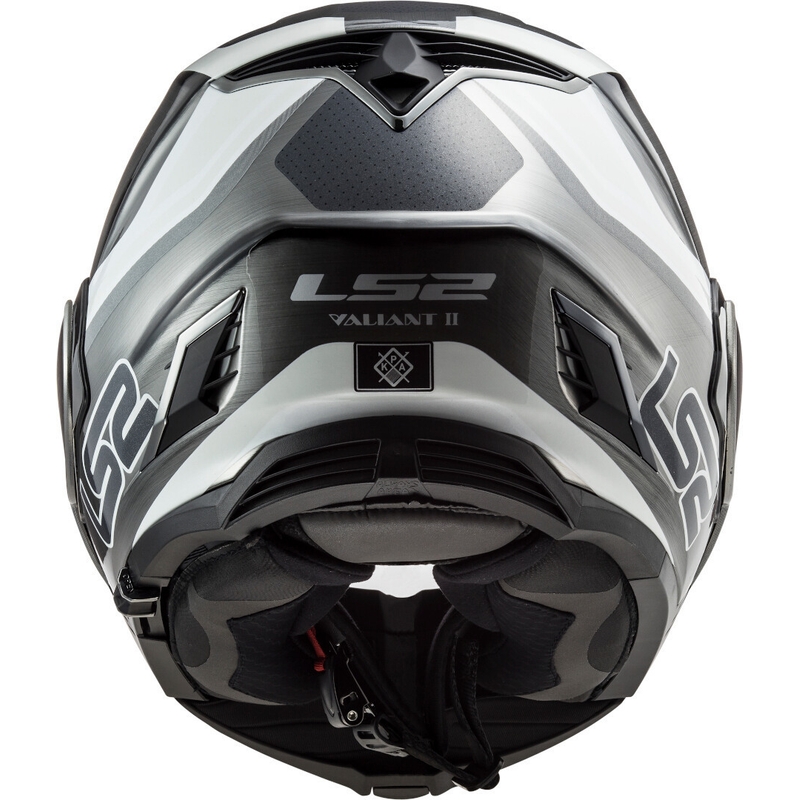 Cască de protecție LS2 FF900 Valiant II Orbit Jeans negru-argintiu-albastru