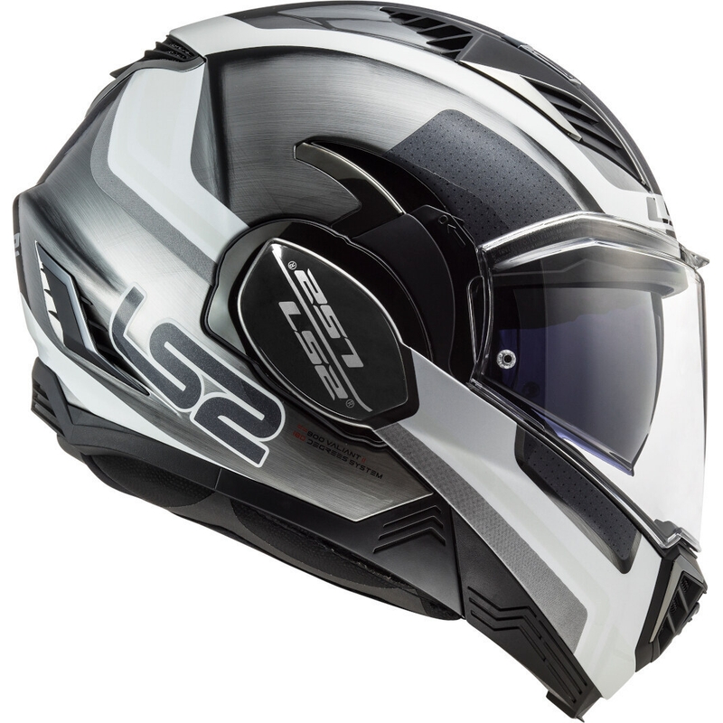 Cască de protecție LS2 FF900 Valiant II Orbit Jeans negru-argintiu-albastru