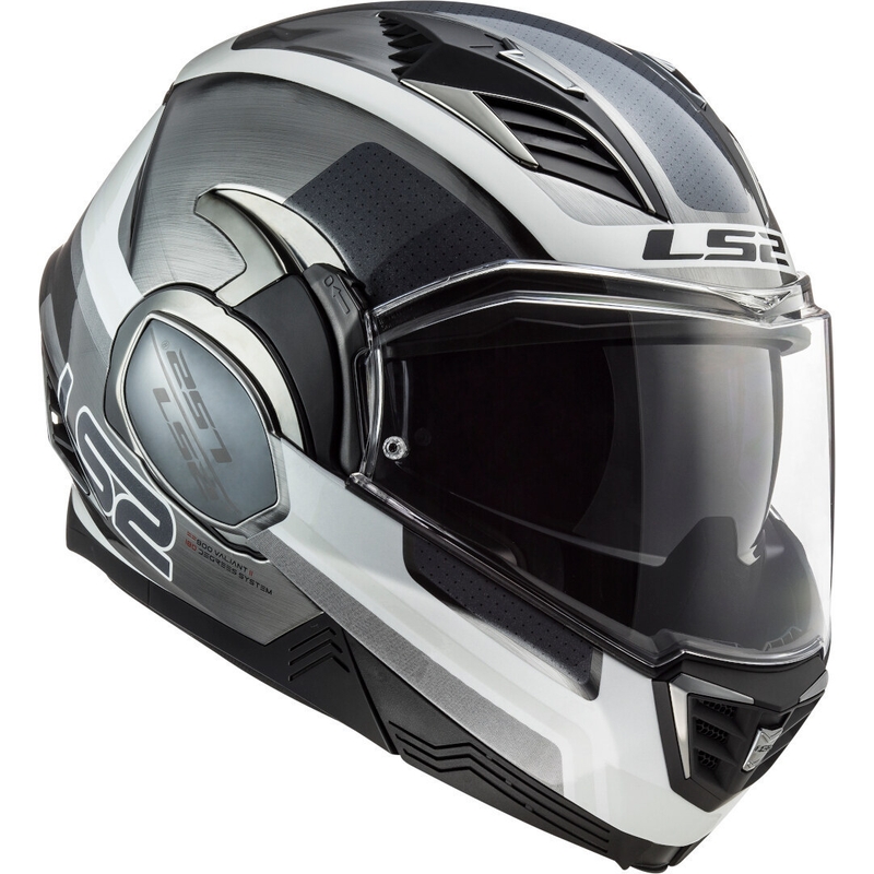 Cască de protecție LS2 FF900 Valiant II Orbit Jeans negru-argintiu-albastru