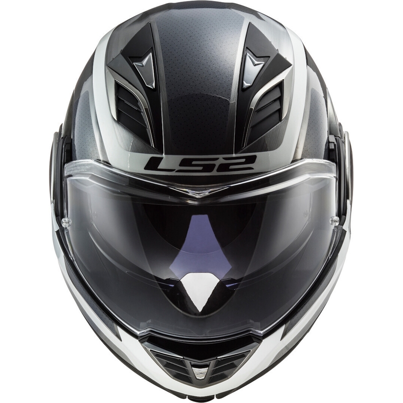 Cască de protecție LS2 FF900 Valiant II Orbit Jeans negru-argintiu-albastru