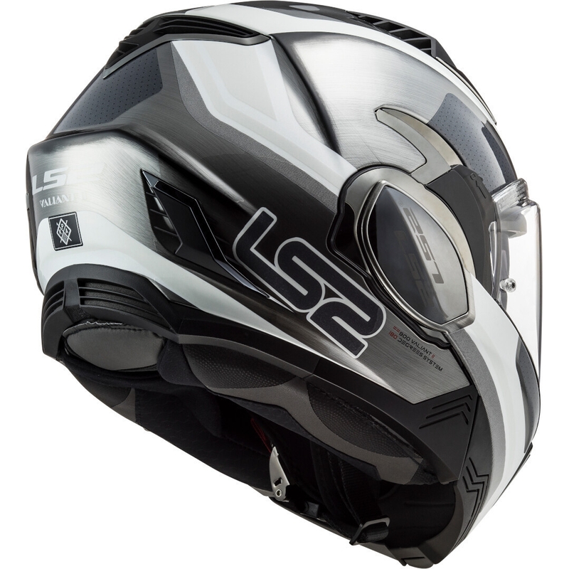 Cască de protecție LS2 FF900 Valiant II Orbit Jeans negru-argintiu-albastru