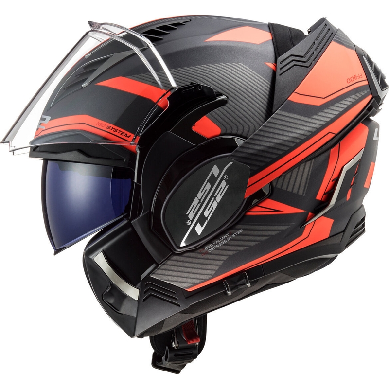 Cască de motociclist LS2 FF900 Valiant II Revo titanium-fluo orange