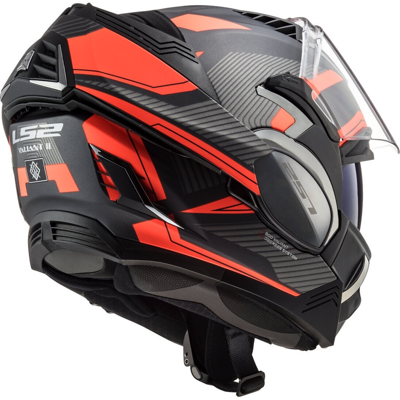 Cască de motociclist LS2 FF900 Valiant II Revo titanium-fluo orange