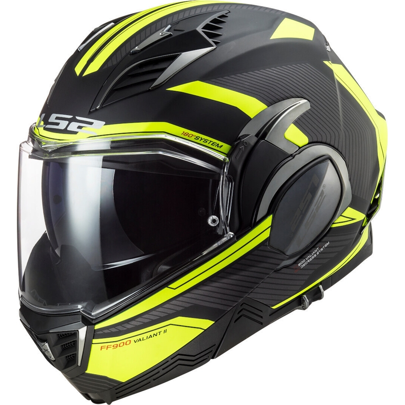 LS2 FF900 Valiant II Revo LS2 FF900 Valiant II Revo cască de motocicletă pliabilă negru-galben-fluo