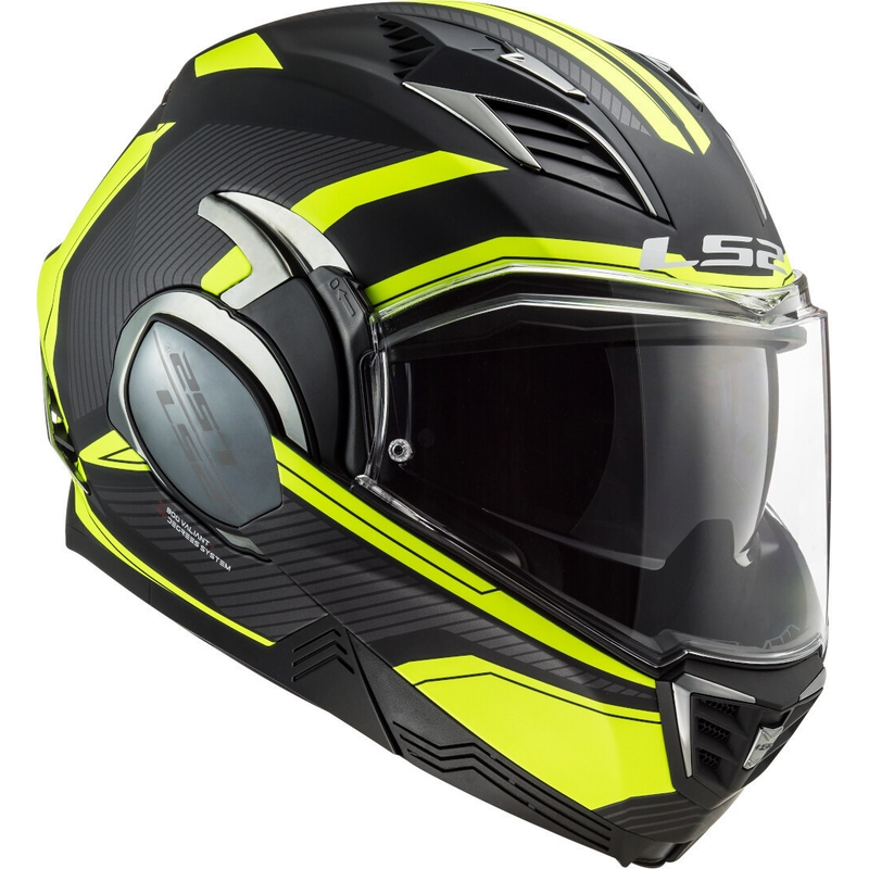 LS2 FF900 Valiant II Revo LS2 FF900 Valiant II Revo cască de motocicletă pliabilă negru-galben-fluo