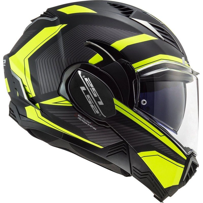 LS2 FF900 Valiant II Revo LS2 FF900 Valiant II Revo cască de motocicletă pliabilă negru-galben-fluo