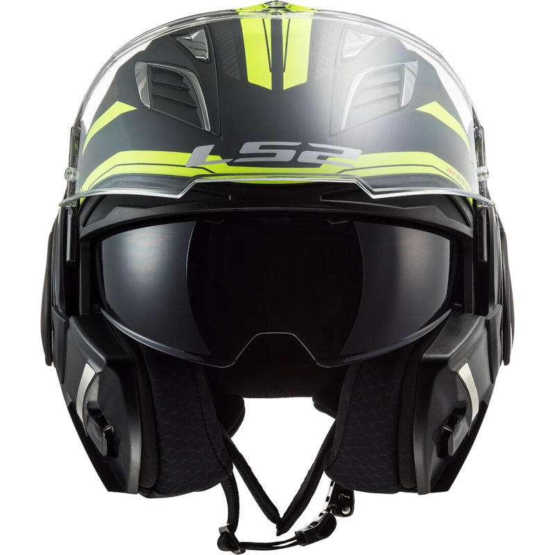LS2 FF900 Valiant II Revo LS2 FF900 Valiant II Revo cască de motocicletă pliabilă negru-galben-fluo