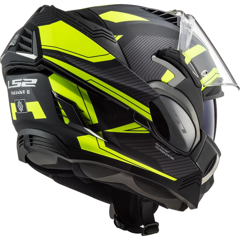 LS2 FF900 Valiant II Revo LS2 FF900 Valiant II Revo cască de motocicletă pliabilă negru-galben-fluo