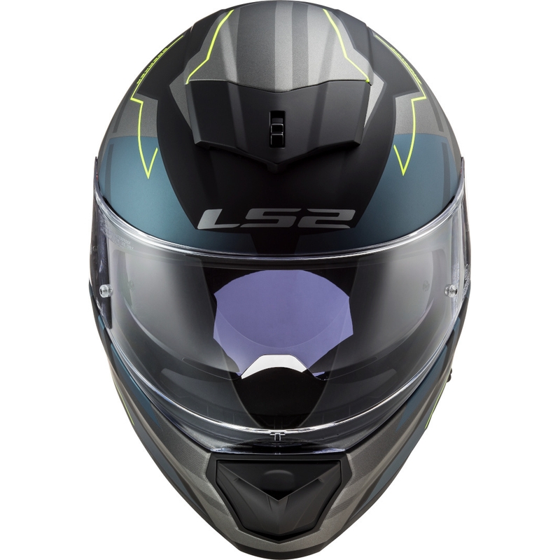 Cască de motociclist LS2 FF390 Breaker Beta negru-albastru-galben-fluo integrală LS2 FF390 Breaker Beta