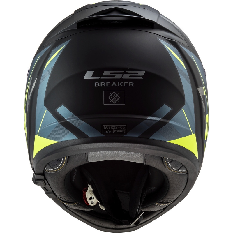 Cască de motociclist LS2 FF390 Breaker Beta negru-albastru-galben-fluo integrală LS2 FF390 Breaker Beta