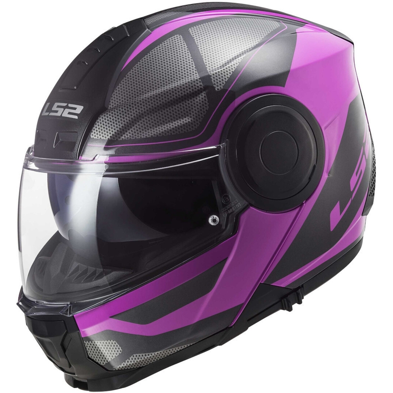 LS2 FF902 Scope Axis cască de motocicletă negru-violet
