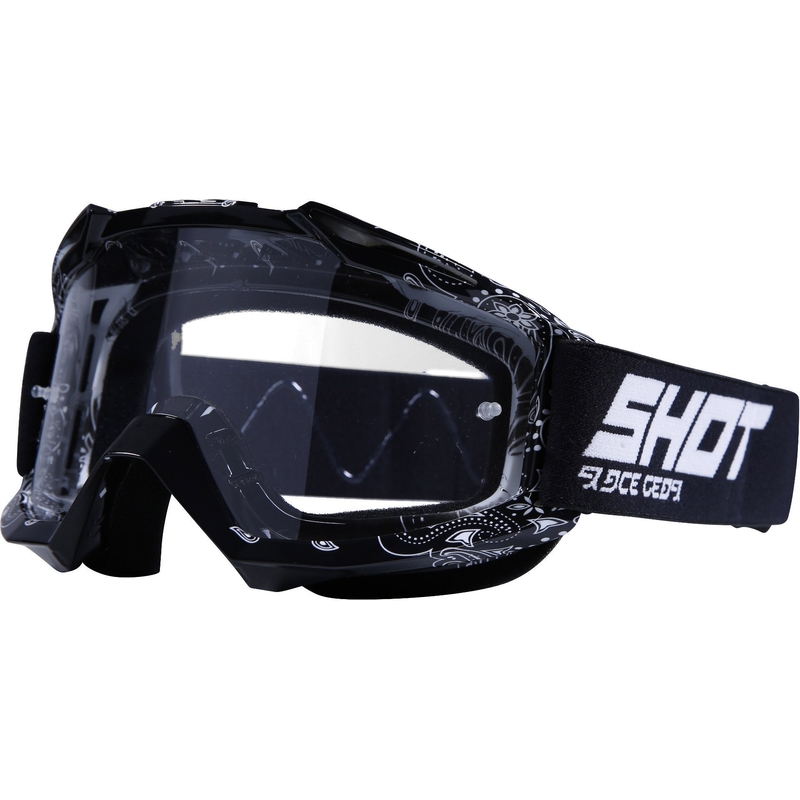 Motokrosové brýle Shot Assault Bandana černé