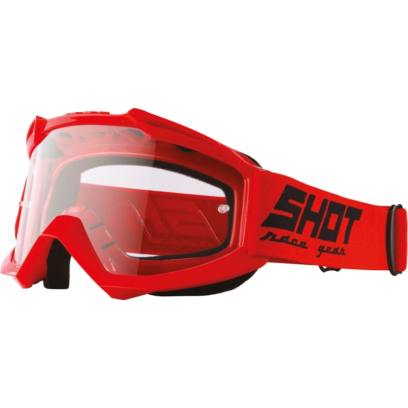 Ochelari de motocross Shot Assault Solid roșu