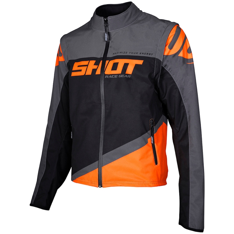 Jachetă Softshell Shot Lite negru-gri-portocaliu lichidare