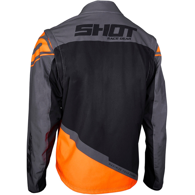 Jachetă Softshell Shot Lite negru-gri-portocaliu lichidare