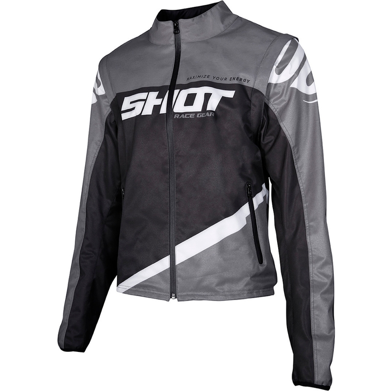 Jachetă Softshell Shot Lite negru-gri-alb lichidare