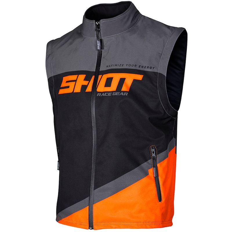 Vesta Softshell Shot Lite negru-gri-fluo portocaliu lichidare